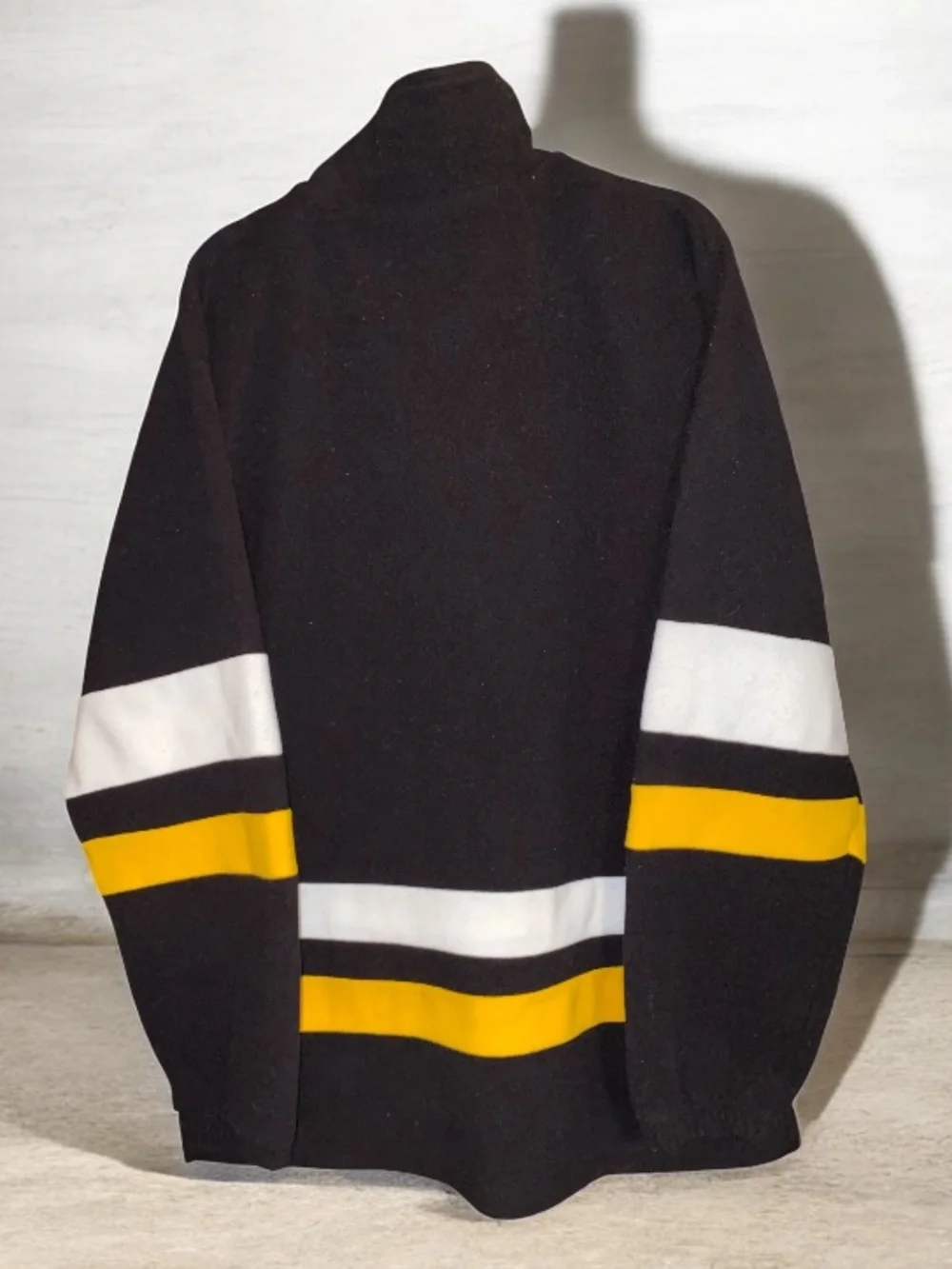 Pittsburgh Steelers Quarter Zip Fleece Embroidered and Stitched Patch throughout
